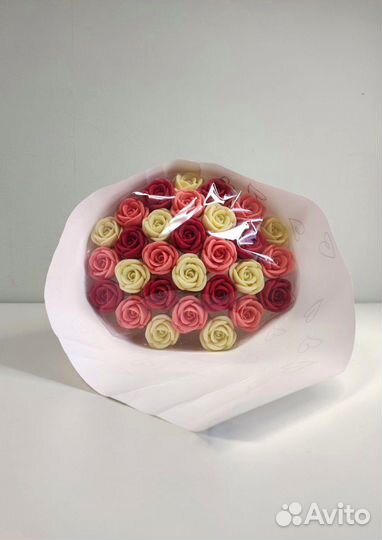 Розы из Бельгийского Шоколада - 29 шт в Букете