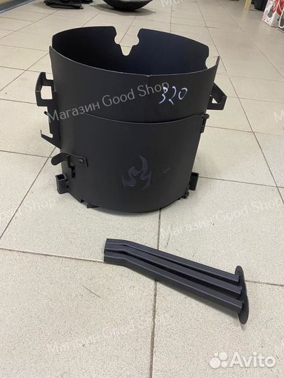 Печь под казан 6-8л С дверкой