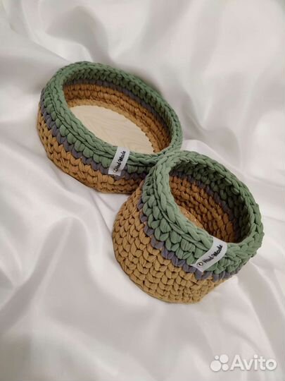 Вязанные корзины