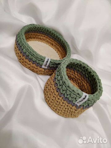 Вязанные корзины