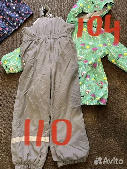 Пакет верхней одежды для девочки, от 86 до 110