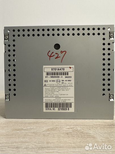 Штатное головное устройство/магнитола ASX