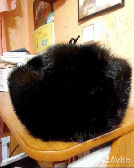 Норковая шапка мужская