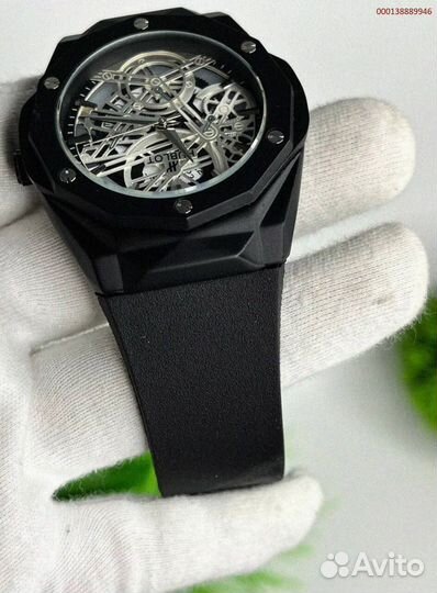 Наручные часы Hublot WHB3 чёрные (Арт.69147)