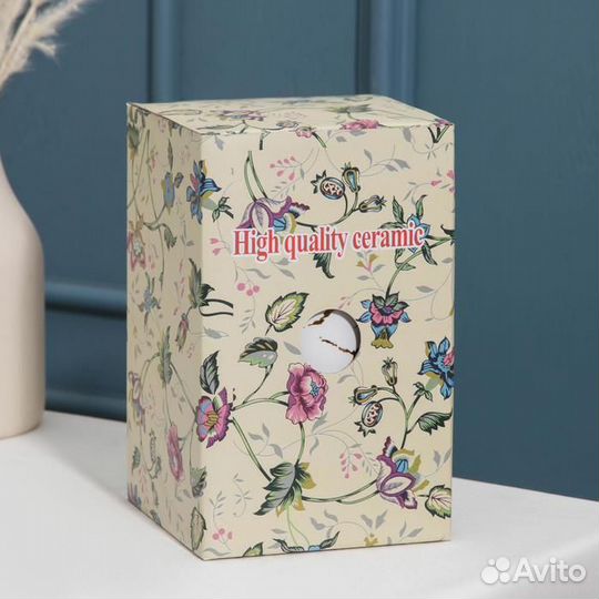 Банка керамическая для сыпучих продуктов 'Мрамор'