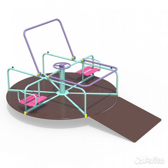 Уличные горки, детские карусели