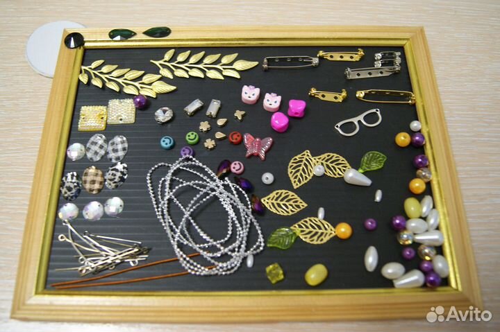 Набор для рукоделия брошек из бисера и бусин