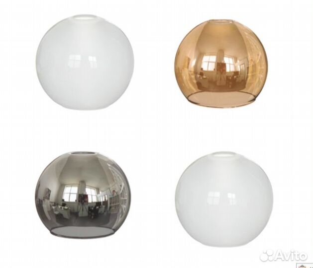 Плафоны для люстры стеклянные Е27
