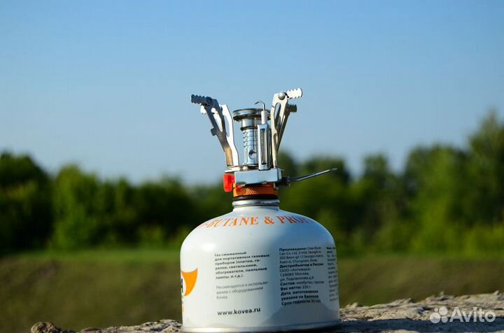 Газовая горелка туристическая с пьезоподжигом