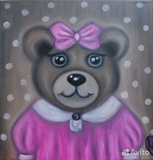 Картины маслом в детскую (Шоколадные мишки)