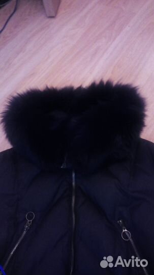 Пуховик черный