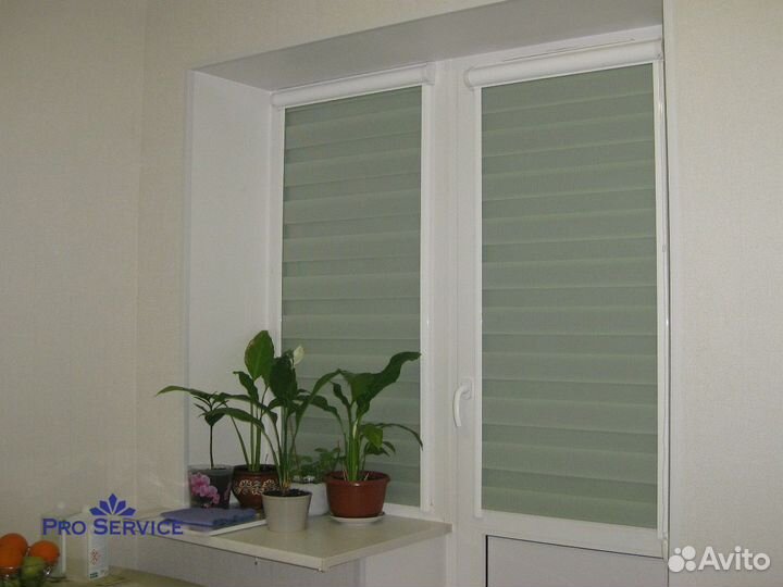 Рулонные шторы день ночь