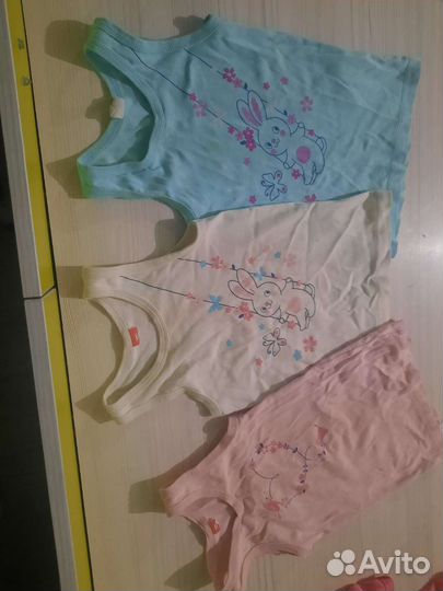 Детские вещи пакетом для девочек 104 110