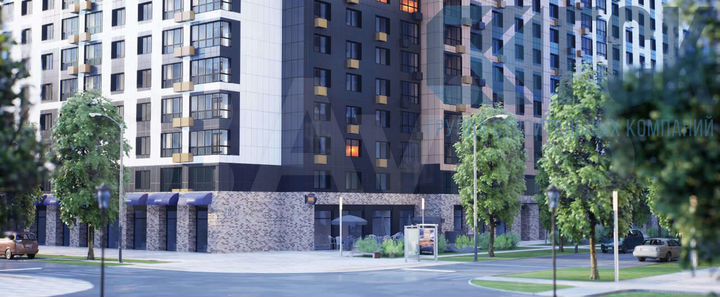 Квартира-студия, 28,4 м², 6/19 эт.