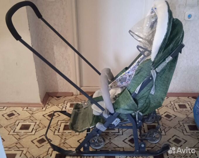 Детские санки коляска ника