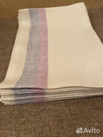 Салфетка вязаная крючком, полотенца льняные СССР