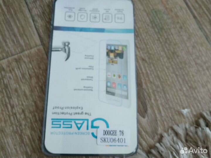 Защитное стекло doogee t6