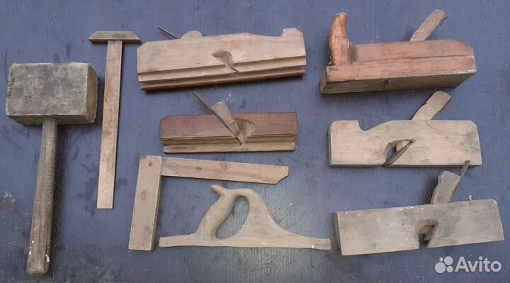 Киянка рубанок уголок линейка предметы быта
