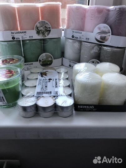 Свечи восковые Икеа