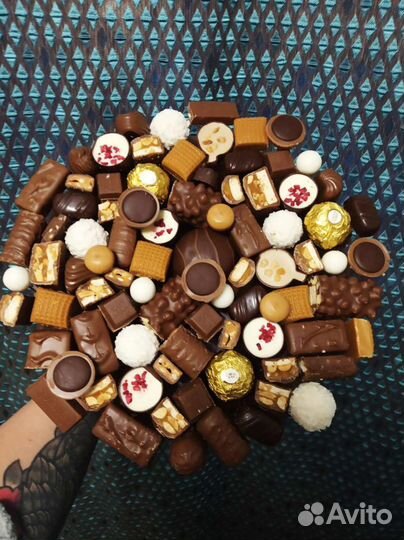 Съедобный букет, букет из шоколада