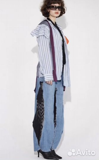 Кастомные джинсы-клеш jch.ru