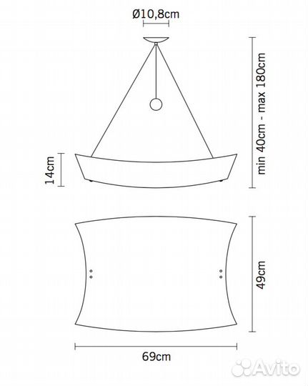 Подвесной светильник Fabbian D09 A15 01 Teorema