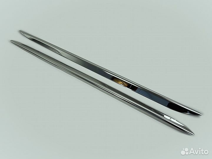 Молдинги на пороги Honda Vezel Хром