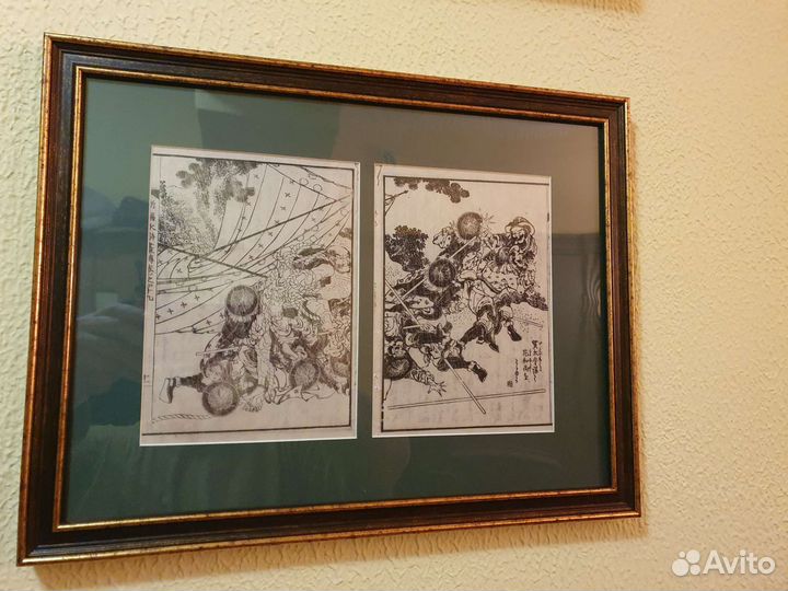 Гравюра Рисунок Хокусай Hokusai Укие-э Япония