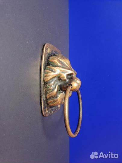 Винтажная бронзовая ручка Лев СССР