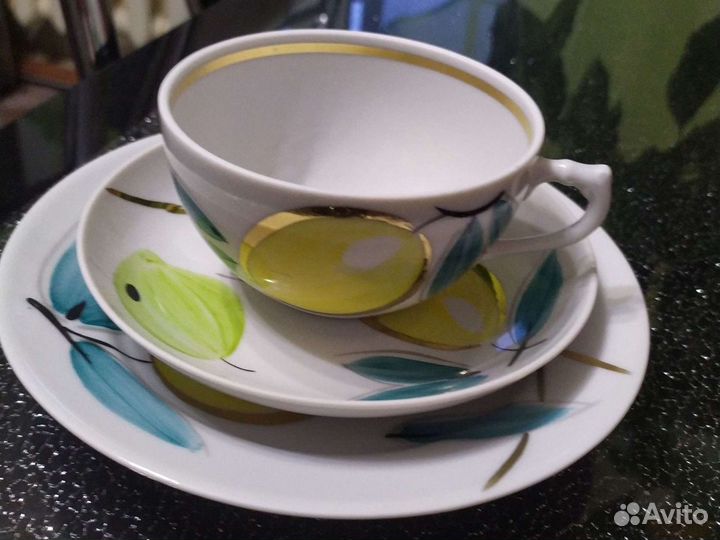 Большая чайная пара Дулёво (гигант и трио)