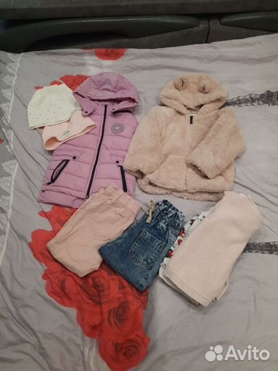 Детская одежда для девочек 86 92 пакетом