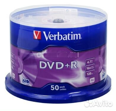 BD-RE DVD+R Verbatim 4,7 Gb AZO 10 шт наличие+