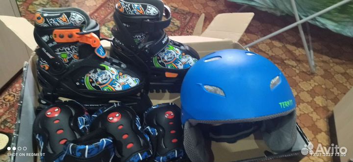 Коньки хоккейные раздвижные детские