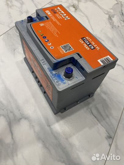 Аккумулятор titan 6CT-75.0VL 75Ah 9000-00