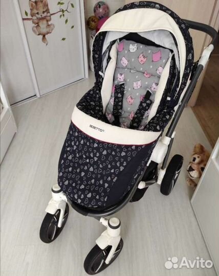 Коляска бебето murano 2 в 1