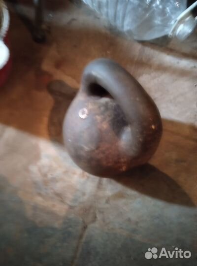 Гиря 17кг с клеймами царскими реритет