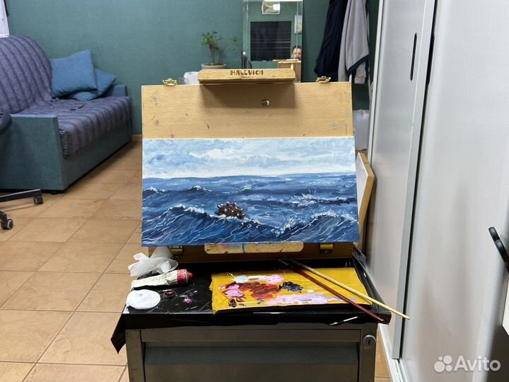 Картина маслом на холсте 40х20