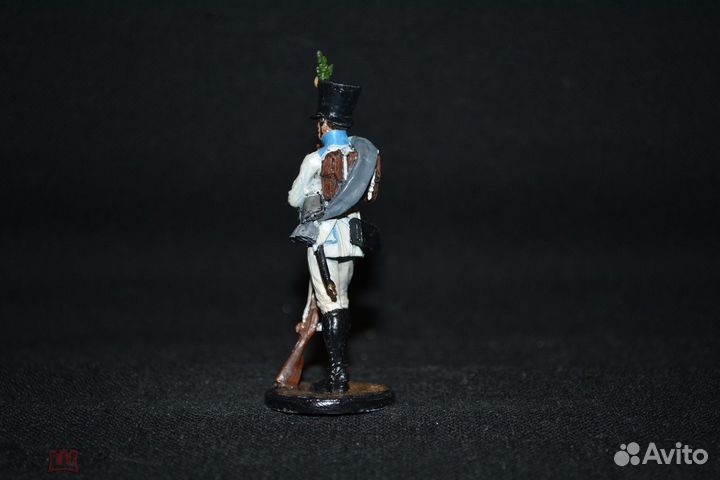 Оловянный солдатик 54 мм. Фузилер 4 немецкого пехо
