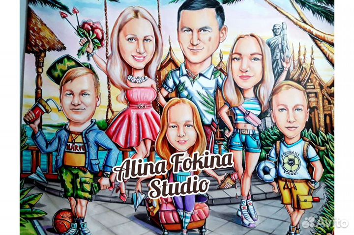 Шарж по фото на заказ. Шаржист на мероприятие