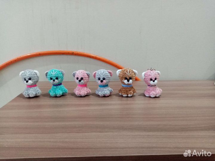 Вязаные игрушки маленькие котята