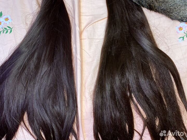 Волосы на заколках 60 см