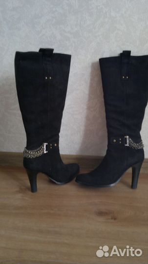 Зимние замшевые сапоги soft wind