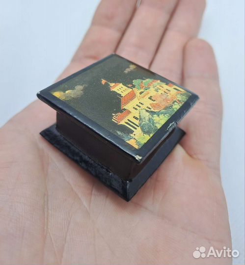 Мини шкатулка папье маше лак