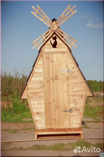 Дачный туалет деревянный GAR211