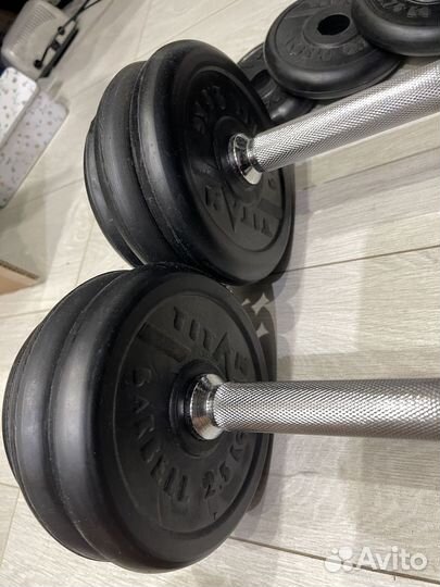 Гантели разборные обрезиненные