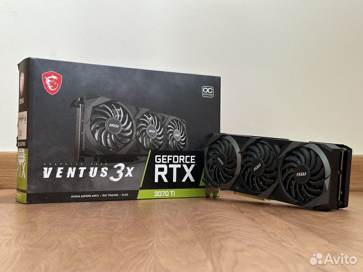 Видеокарта MSI GeForce RTX 3070 Ti ventus