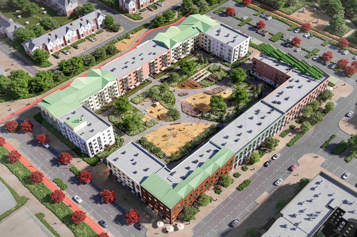 1-к. квартира, 38,5 м², 1/4 эт.