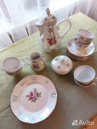 Сервиз кофейный kahla новый роза
