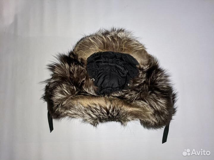 Шапка ушанка из чернобурки