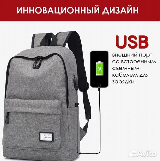 Рюкзак, ранец водонепроницаемый (новый) синий